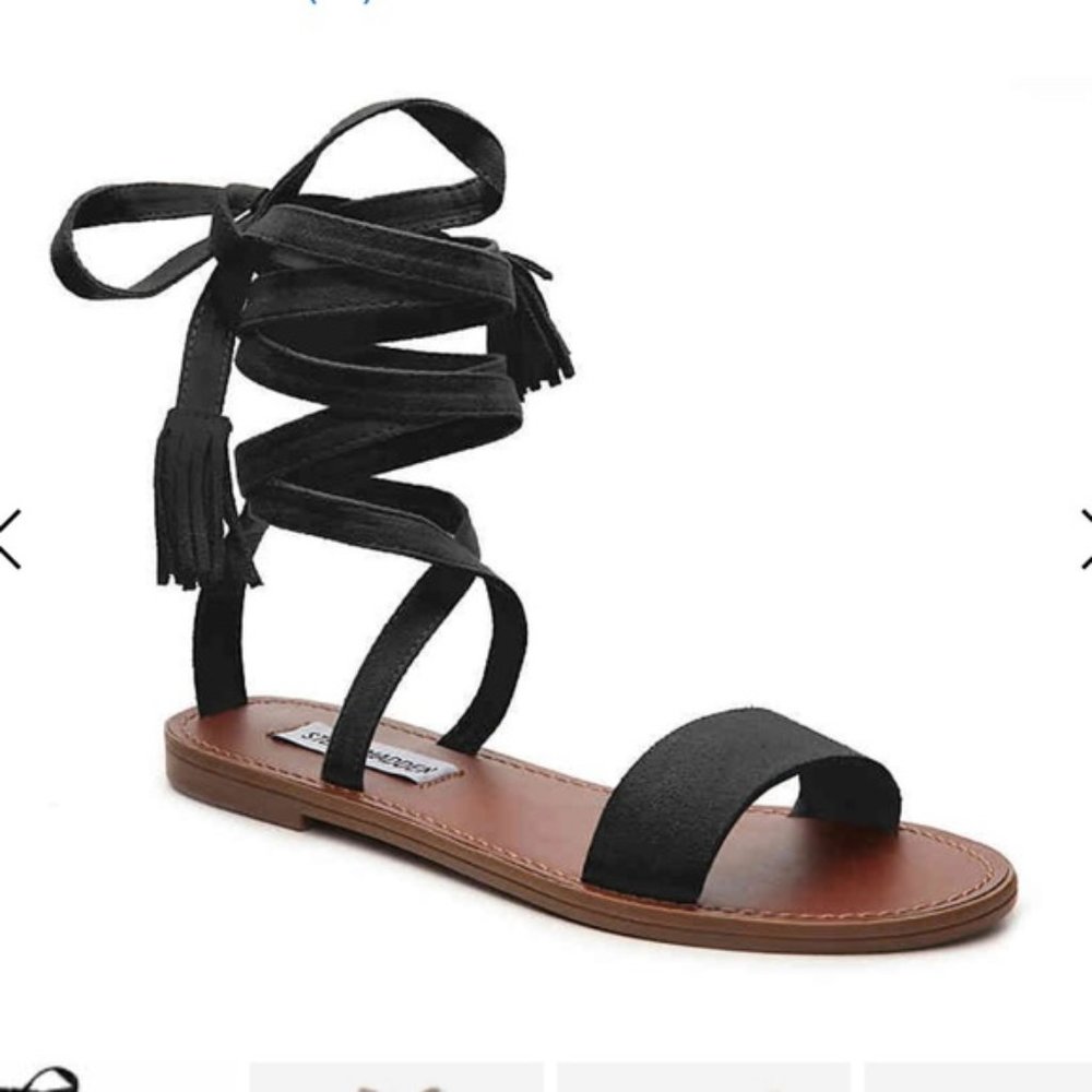 Steve Madden Lace Up Suede Sandal